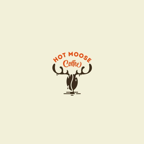 Moose logo with the title 'Hot Moose Coffee'