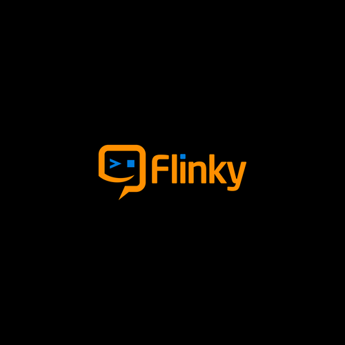 App logo with the title 'logo concept for flinky'