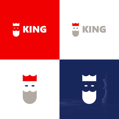 Red brand with the title 'King Logo'