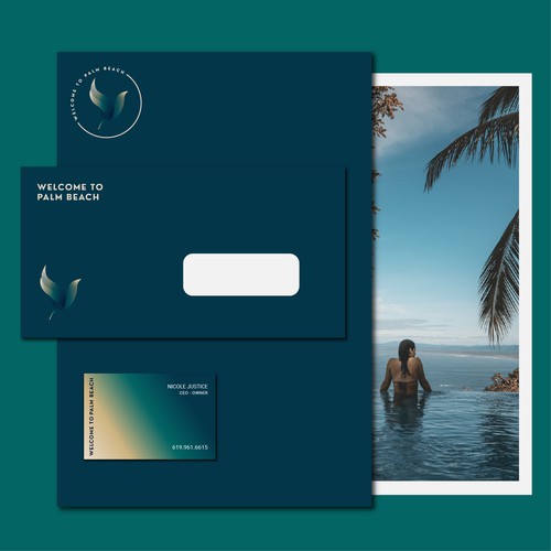 Miami design with the title 'Welcome to Palm Beach'