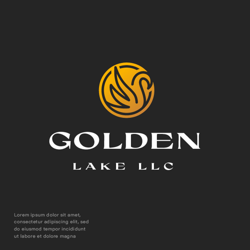 Gold and pink logo with the title 'Golden Lake LLC'