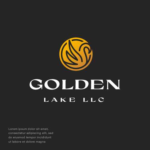 Swan logo with the title 'Golden Lake LLC'