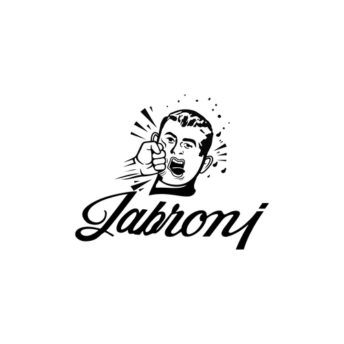 Black fist logo with the title 'Jabroni Burger'