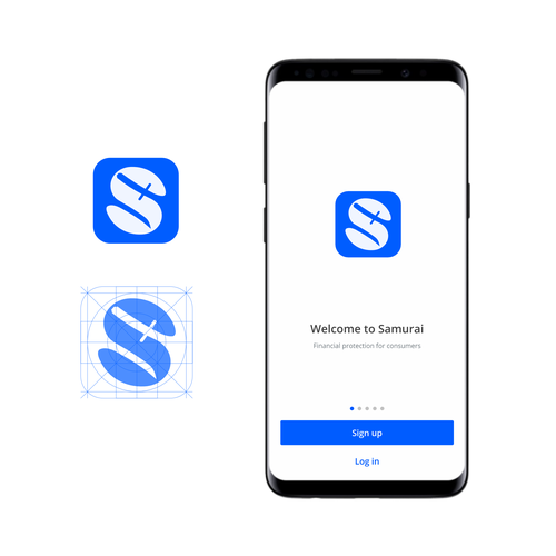 Samurai logo with the title 'Logo for Samurai App'