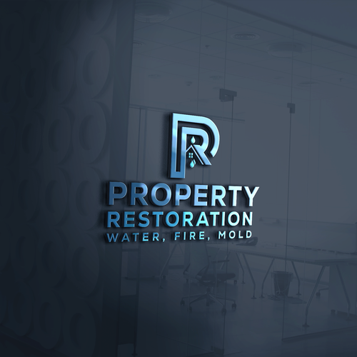Restoration logo with the title 'Logo Design for Property restoration Company'