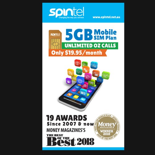 Telecom design with the title 'Print Ad'