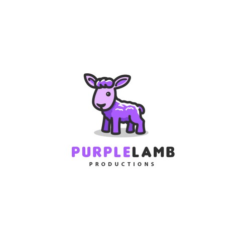 Sheep design with the title 'Purple Lamb'