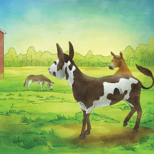 Boy artwork with the title 'Full page spread'