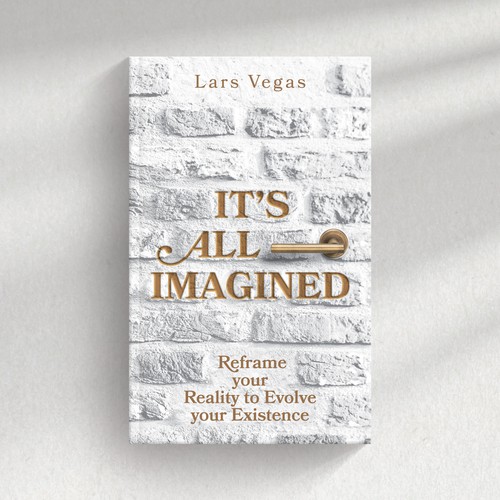 Wall design with the title 'Book cover concept for self-improvement book'