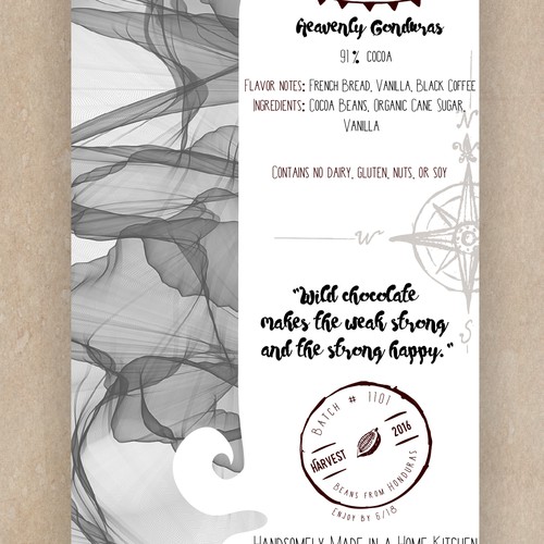 Whiskey packaging with the title 'Craft Chocolate (For the Hipster, Wine, and Whisky Crowd)'