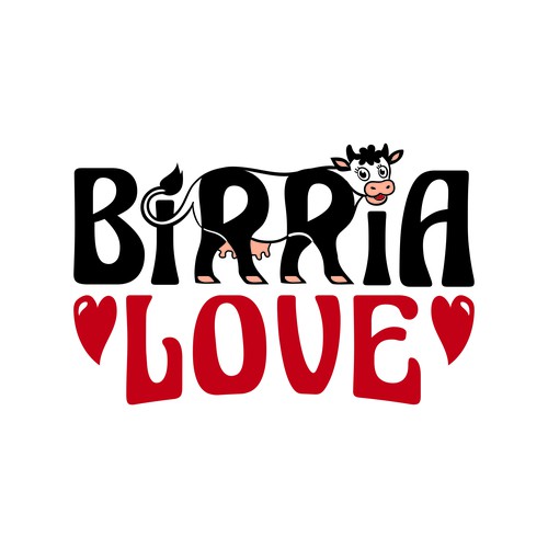 Mexican restaurant logo with the title 'Birria Love'