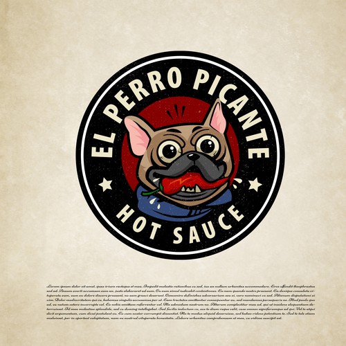 Dog brand with the title 'El perro picante'
