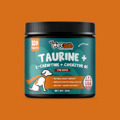 Animal label with the title 'PETLOL PET PRODUCTS'