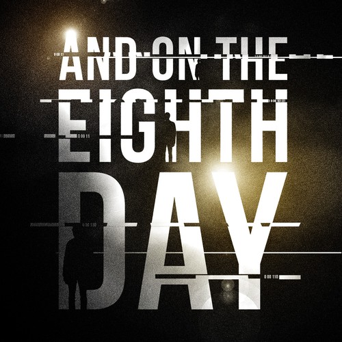 Science-fiction book cover with the title 'Book Cover for a Technothriller Set in the Near-Future'