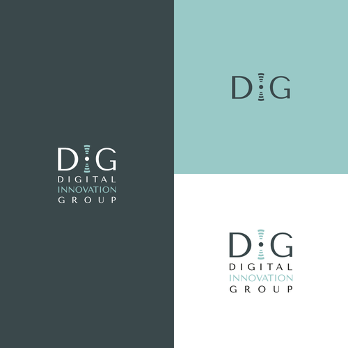 Telecommunications logo with the title 'Logo for digital innovation company'