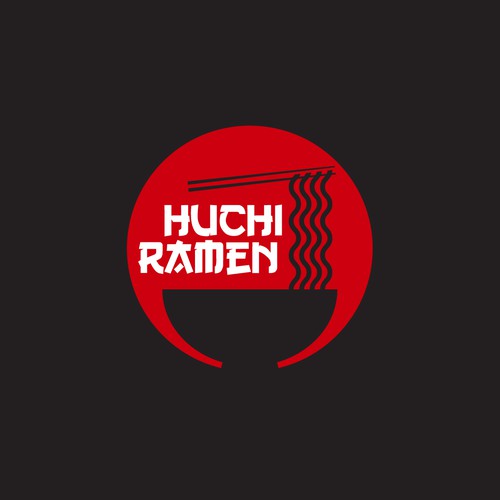 Ramen logo with the title 'HuChi Ramen'