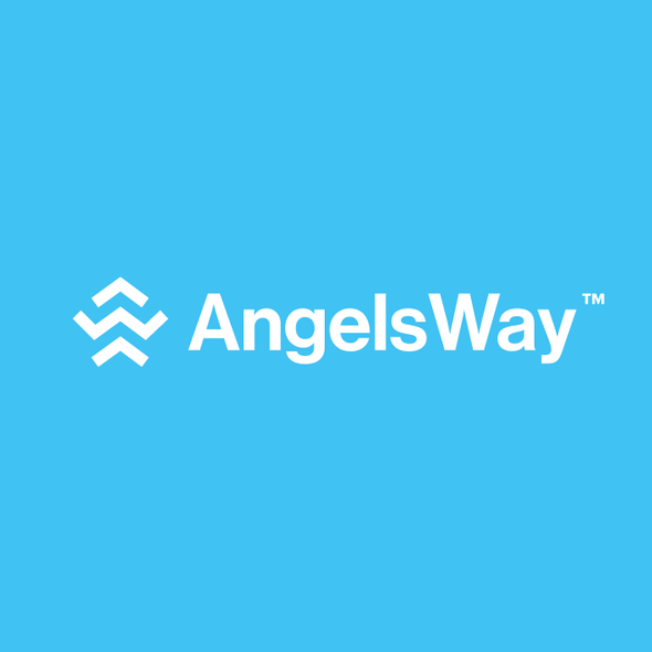 Modern brand with the title 'Angels Way Logo and Branding'