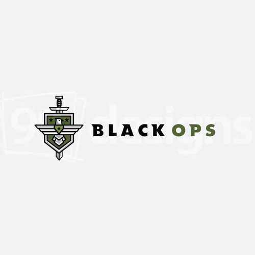 Veteran logo with the title 'Black Ops Logo'