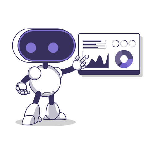 Robot illustration with the title 'Robot mascot for N2'