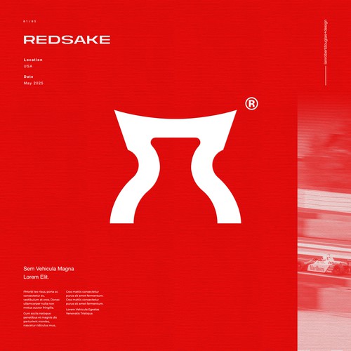 Design with the title 'Global mark for Redsake'
