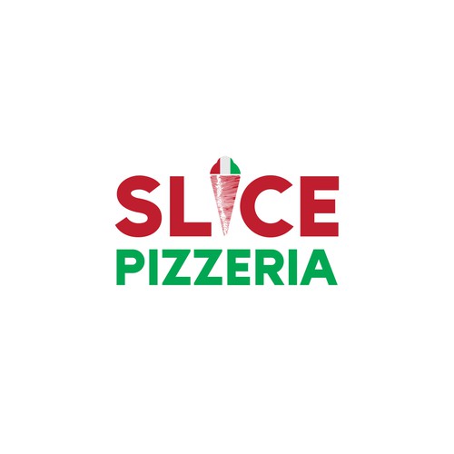 Slice design with the title 'Slice Pizzeria'