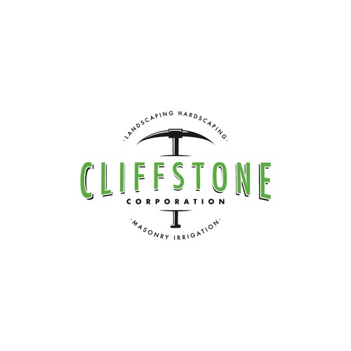 Landscape design with the title 'lanscaping logo design'