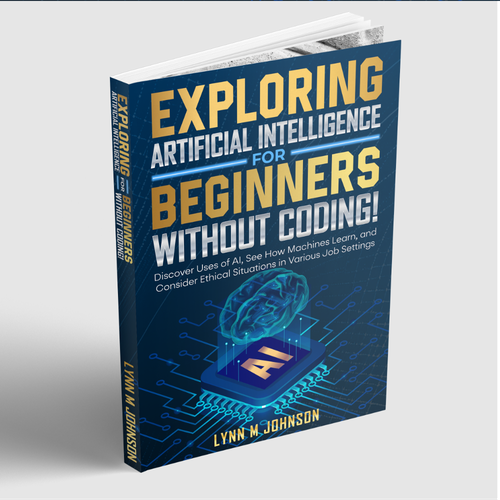 Technology book cover with the title 'AI for beginners'