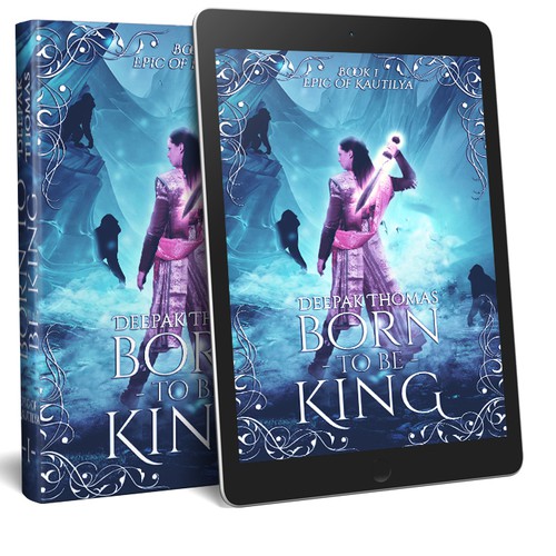 Indian design with the title 'Born to be king (version 1)'