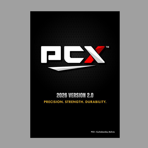 Tool design with the title 'PCX Brochure Catalogue'
