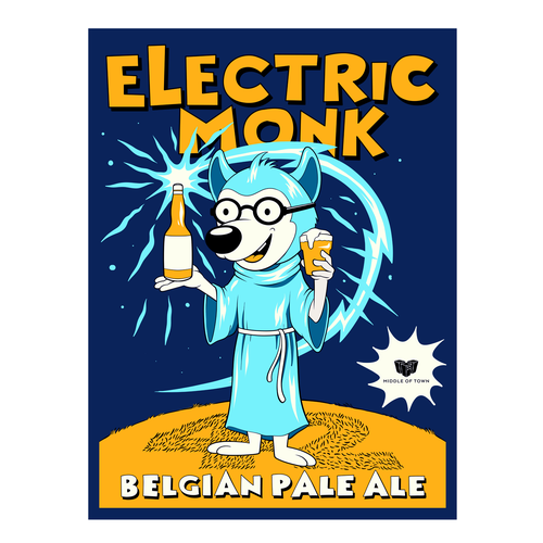 Poster artwork with the title 'Electric Monk'