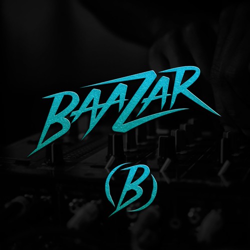 Festival design with the title 'BAAZAR DJ LOGO'