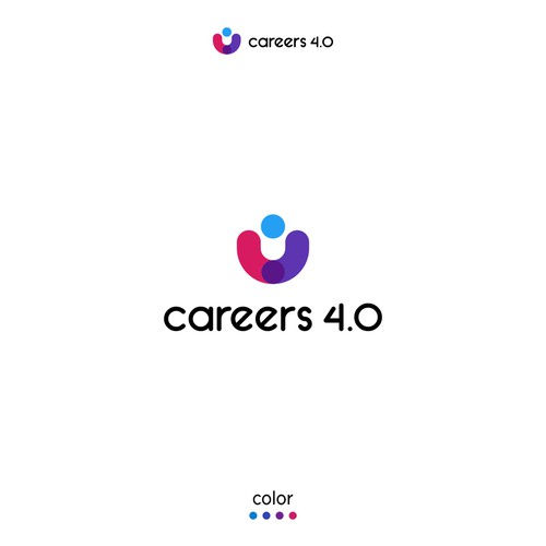 Colorful logo with the title 'Logo for careers 4.0 '