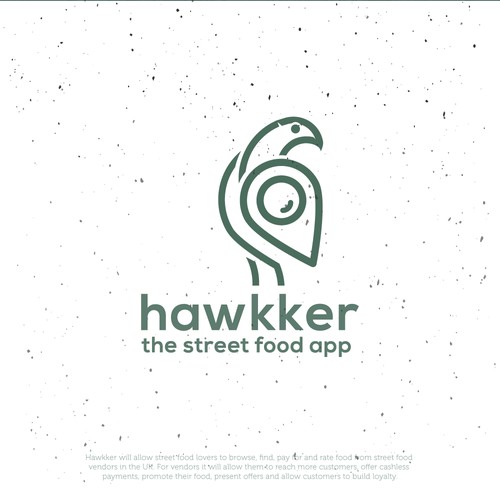 Street design with the title 'Street Food App Logo'