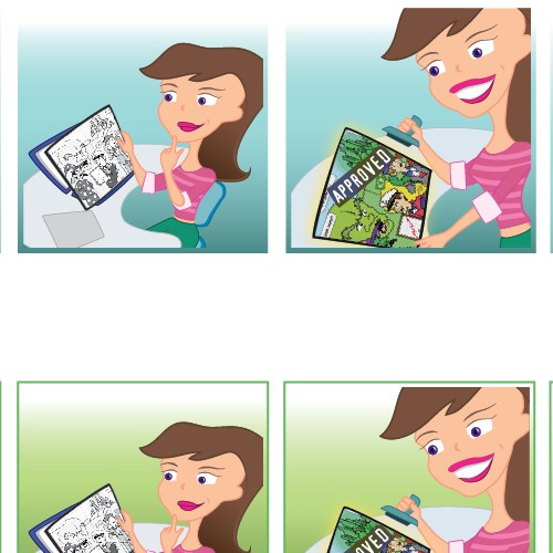 Story artwork with the title 'Cartoon '