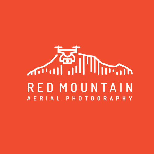 Drone brand with the title 'Minimal Drone Photography Logo'