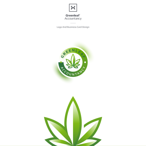 Keyboard design with the title 'Logo Design for the cannabis advisory group @ Accounting Intelligence'