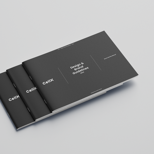 Design with the title 'Brand Guide for supplement brand'