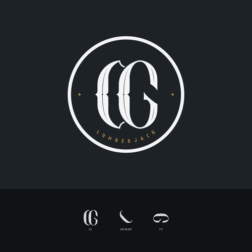 Letterhead logo with the title 'CG Monogram Design'