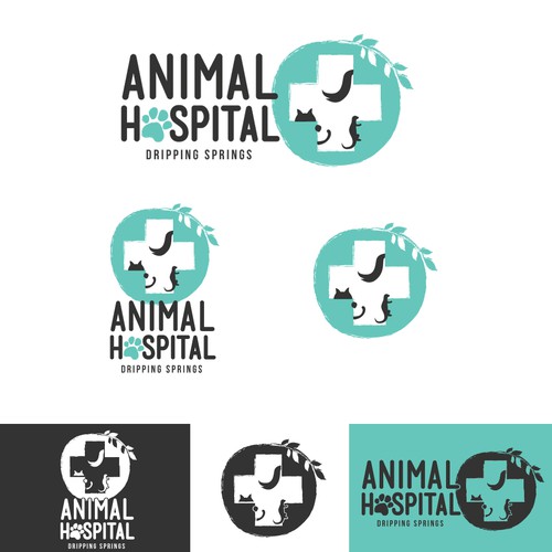 Healthcare logo with the title 'Animal Hospital logo'