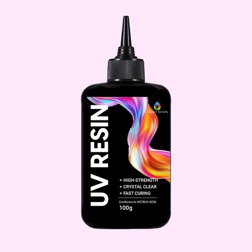 Retail label with the title 'Resin'