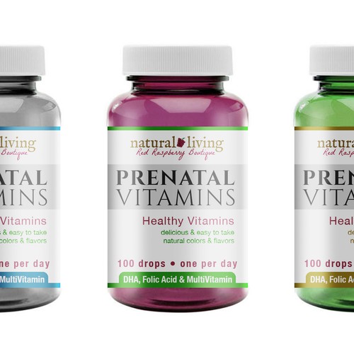 Bright label with the title 'Create label for women's health products'