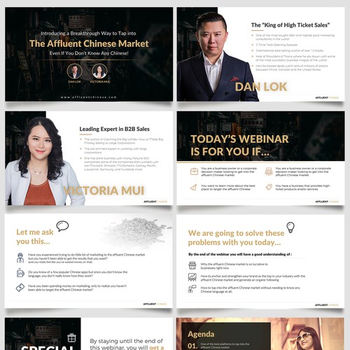 Webinar design with the title 'Digital Marketer needs a clean PPT design for a Webinar'