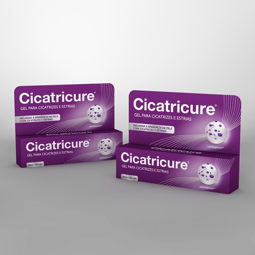 Professional packaging with the title 'Cosmetics care minimal design'