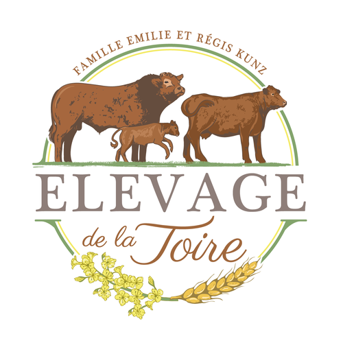 Farm design with the title 'Logo design'