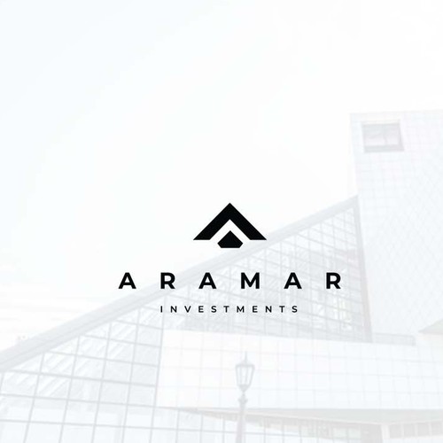 Wall Street logo with the title 'Bold and powerful logo based on the letter A'