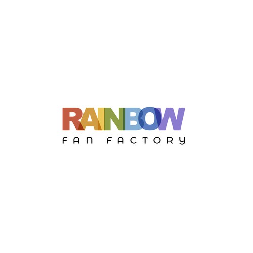 Rainbow logo with the title 'Party Planning Logo'
