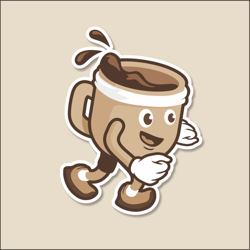 Espresso logo with the title 'Mascot logo for the Espresso running club'
