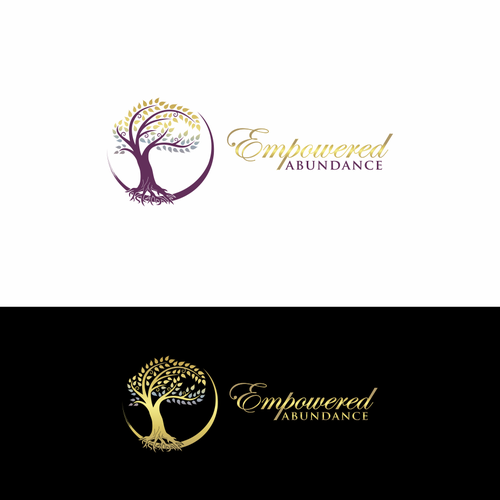Empowerment logo with the title 'Design An Unforgettable Logo for our Life-Changing Brand- "Empowered Abundance"'