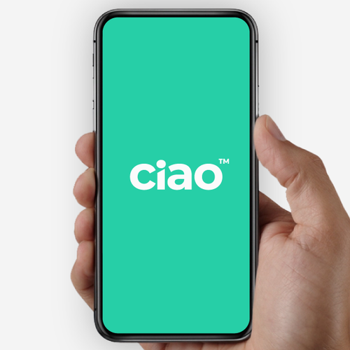 Work design with the title 'Logo and brand guide for a technology startup'