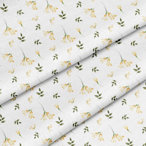 Fabric design with the title 'Yellow garden'